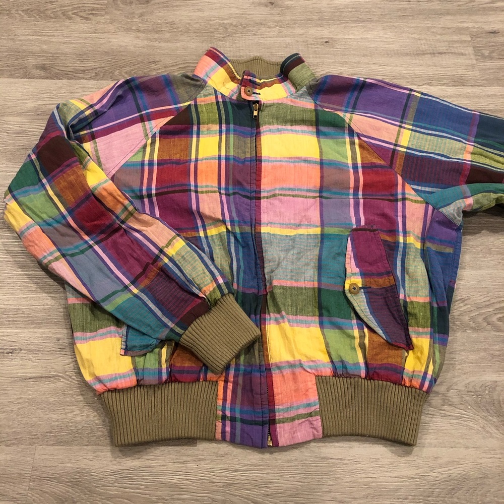 Vintage Polo Ralph Lauren Madras Jacket Size L